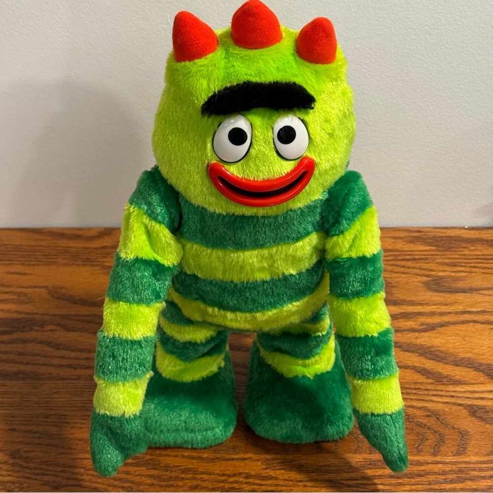 Dancing Brobee Yo Gabba Gabba Singing Dancing Large Plush 2008 Spin Master *READ